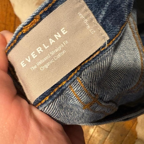 Everlane denim relaxed straight organic cotton shorts 27 - Picture 2 of 5